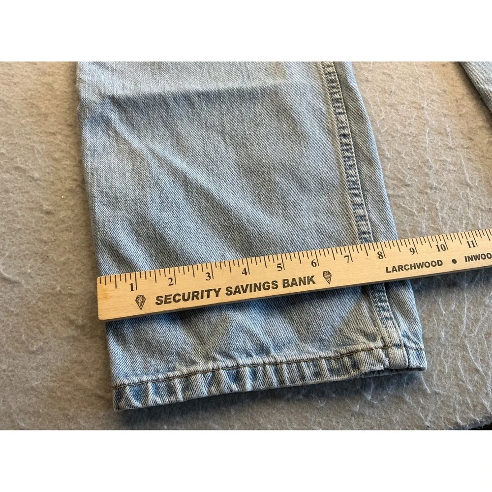 Levi's Y2K 550 Relaxed Fit Tapered Leg Light Wash Denim Jeans Mens 36x32